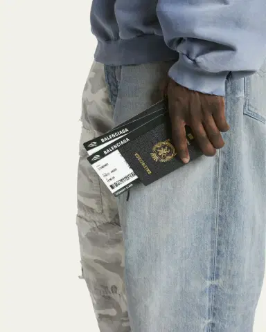 Balenciaga Men's Passport Zip Wallet with Strap | Thumbnail 2 Balenciaga Men's Passport Zip Wallet with Strap | Thumbnail 2