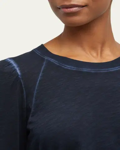 Veronica Beard Mason Long Sleeve Baseball Tee | Thumbnail 5