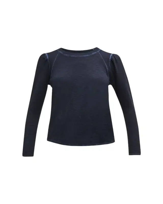 Veronica Beard Mason Long Sleeve Baseball Tee