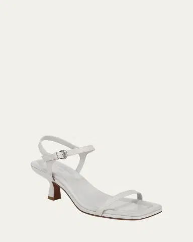 Vince Coco Leather Kitten-Heel Sandals | Thumbnail 2