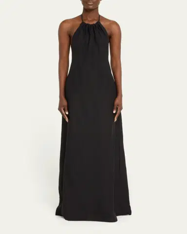 Nili Lotan Lelia Halter Backless Linen Maxi Dress | Thumbnail 2