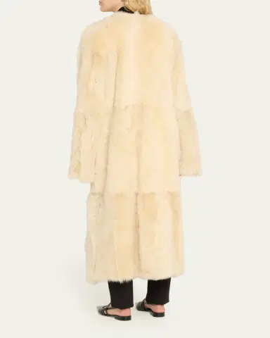 TOTEME Silky Shearling Coat | Thumbnail 3
