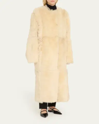 TOTEME Silky Shearling Coat | Thumbnail 4