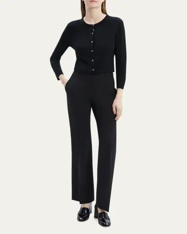 Theory Regal Merino Wool Cropped Cardigan | Thumbnail 2