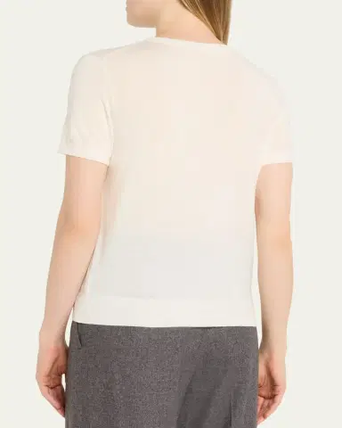 Theory Regal Merino Wool Short-Sleeve Crew T-Shirt | Thumbnail 11