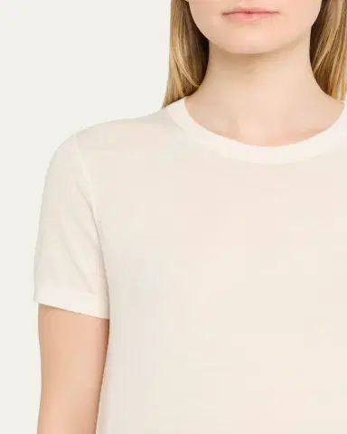 Theory Regal Merino Wool Short-Sleeve Crew T-Shirt | Thumbnail 13