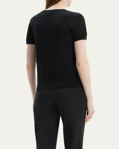 Theory Regal Merino Wool Short-Sleeve Crew T-Shirt | Thumbnail 3