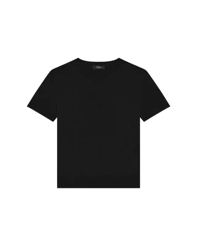 Theory Regal Merino Wool Short-Sleeve Crew T-Shirt