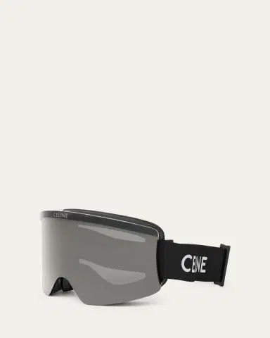 Celine Monochrome Logo-Print Ski Goggles | Thumbnail 2 Celine Monochrome Logo-Print Ski Goggles | Thumbnail 2