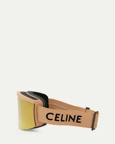 Celine Monochrome Logo-Print Ski Goggles | Thumbnail 5 Celine Monochrome Logo-Print Ski Goggles | Thumbnail 5