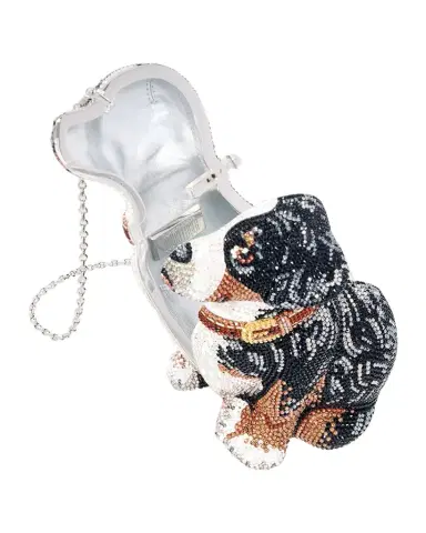 Judith Leiber Couture Puppy Juno Crystal Minaudiere | Thumbnail 1 Judith Leiber Couture Puppy Juno Crystal Minaudiere | Thumbnail 1