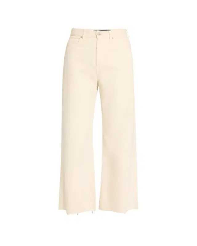Veronica Beard Taylor Cropped High-Rise Wide Jeans