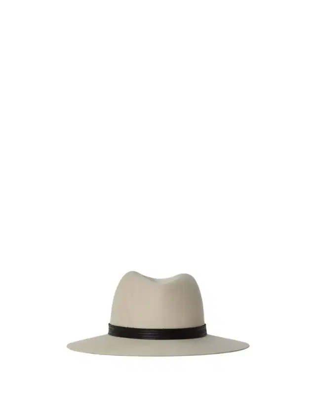 Corinne Belted Wool Fedora Hat