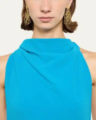 Buccellati Hawaii 18K Yellow Gold Oval Link Pendant Earrings | Thumbnail 2