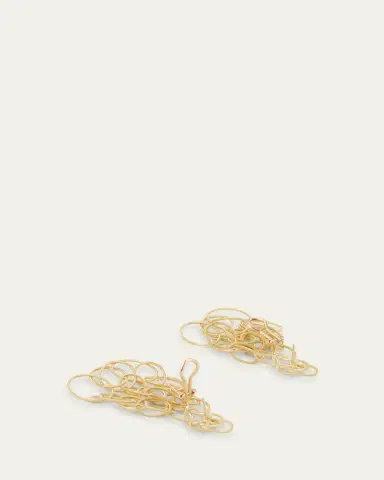 Buccellati Hawaii 18K Yellow Gold Oval Link Pendant Earrings | Thumbnail 4