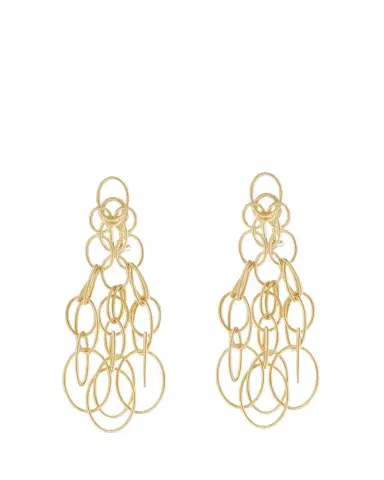 Buccellati Hawaii 18K Yellow Gold Oval Link Pendant Earrings | Thumbnail 1
