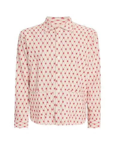 Orlebar Brown Men's Barkley Lattice Button-Down Shirt | Thumbnail 1