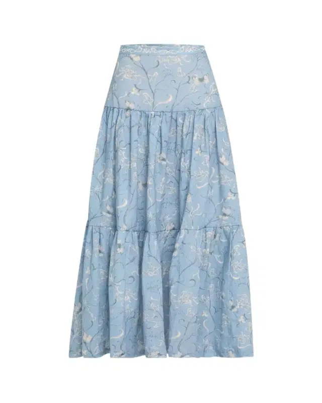 Lymanopoda Anis Linen Maxi Skirt