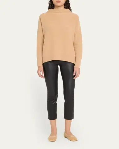 Vince Cropped Leather Leggings | Thumbnail 2