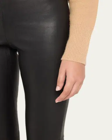 Vince Cropped Leather Leggings | Thumbnail 5