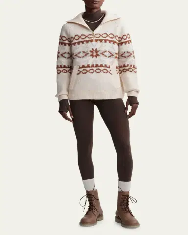 Varley Cai Fair Isle Half-Zip Pullover | Thumbnail 2 Varley Cai Fair Isle Half-Zip Pullover | Thumbnail 2