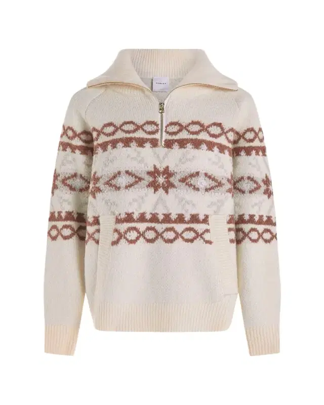 Varley Cai Fair Isle Half-Zip Pullover