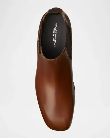 Stuart Weitzman Men's Adwin Leather Chelsea Boots | Thumbnail 4 Stuart Weitzman Men's Adwin Leather Chelsea Boots | Thumbnail 4