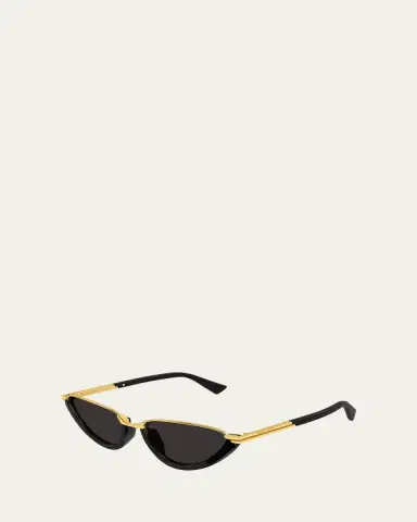 Bottega Veneta Recycled Acetate and Metal Cat-Eye Sunglasses | Thumbnail 2 Bottega Veneta Recycled Acetate and Metal Cat-Eye Sunglasses | Thumbnail 2
