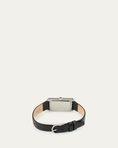 Heaven Mayhem Icon Watch with Leather Strap, Silver | Thumbnail 4