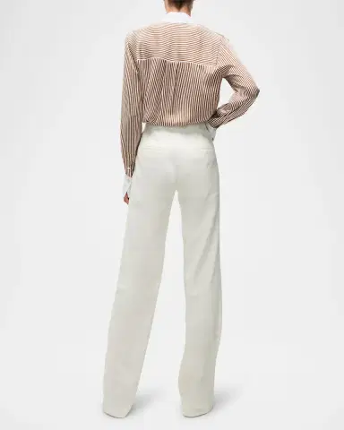 Veronica Beard Amelia Stripe Button-Front Shirt | Thumbnail 3