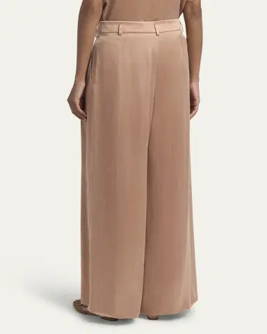 Giorgio Armani Pleated Wide Leg Viscose-Blend Trousers | Thumbnail 3 Giorgio Armani Pleated Wide Leg Viscose-Blend Trousers | Thumbnail 3