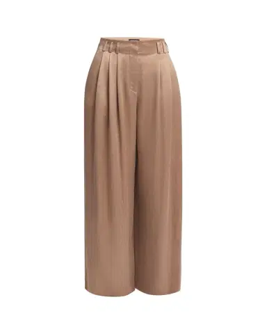 Giorgio Armani Pleated Wide Leg Viscose-Blend Trousers | Thumbnail 1 Giorgio Armani Pleated Wide Leg Viscose-Blend Trousers | Thumbnail 1