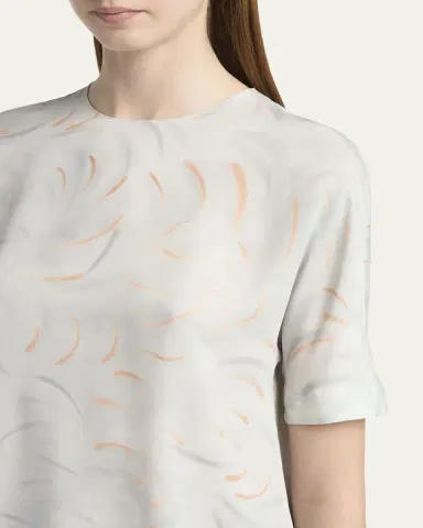 Giorgio Armani Brushstroke Silk Blouse | Thumbnail 5 Giorgio Armani Brushstroke Silk Blouse | Thumbnail 5