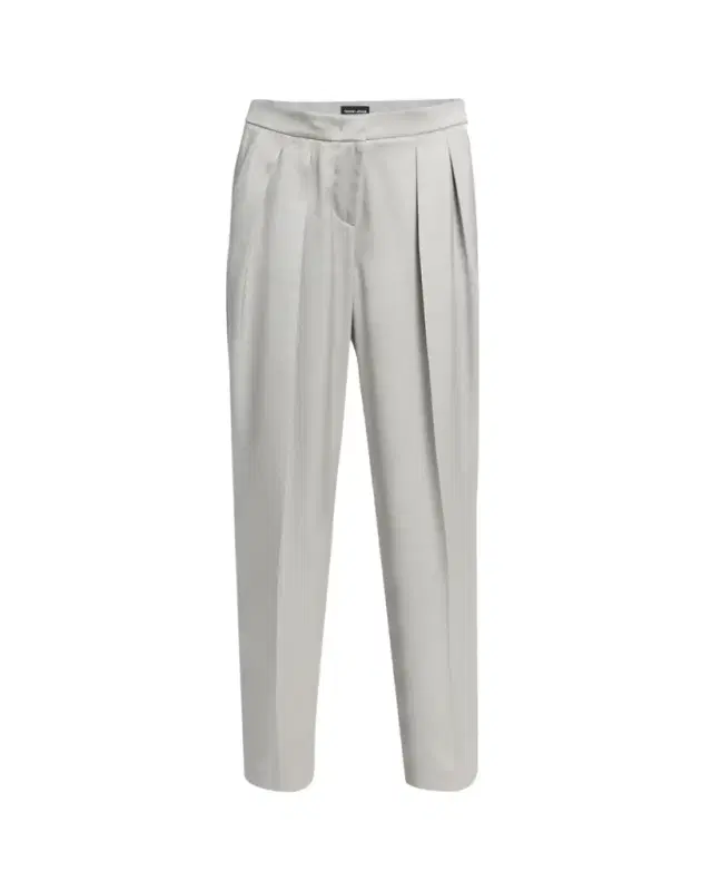 Giorgio Armani Pleated Skinny Leg Silk Trousers