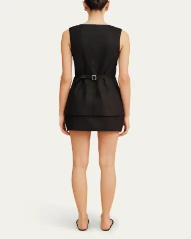 Posse Alice Linen Mini Skirt | Thumbnail 3