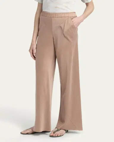 Giorgio Armani Elastic Waistband Wide Leg Trousers | Thumbnail 4 Giorgio Armani Elastic Waistband Wide Leg Trousers | Thumbnail 4