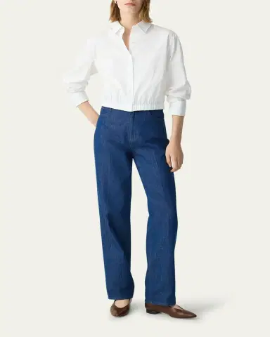 Theory Fixed-Sleeve Poplin Top | Thumbnail 2