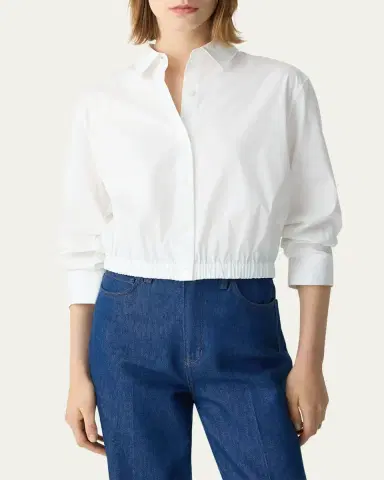 Theory Fixed-Sleeve Poplin Top | Thumbnail 4