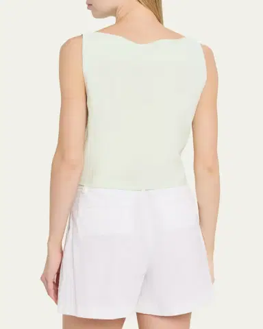 Theory Sleeveless Bateau-Neck Top | Thumbnail 3