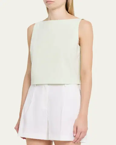 Theory Sleeveless Bateau-Neck Top | Thumbnail 4