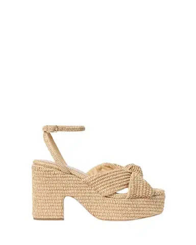 Loeffler Randall Raffia Knotted Chunky Platform Sandals | Thumbnail 1 Loeffler Randall Raffia Knotted Chunky Platform Sandals | Thumbnail 1