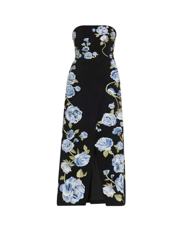 ALICE + OLIVIA Jeri Embellished Romper with Overskirt