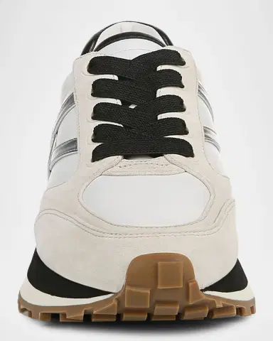 Veronica Beard Valentina Mixed Leather Retro Sneakers | Thumbnail 2 Veronica Beard Valentina Mixed Leather Retro Sneakers | Thumbnail 2