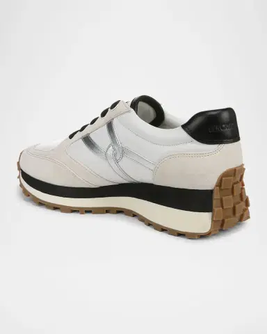 Veronica Beard Valentina Mixed Leather Retro Sneakers | Thumbnail 3 Veronica Beard Valentina Mixed Leather Retro Sneakers | Thumbnail 3