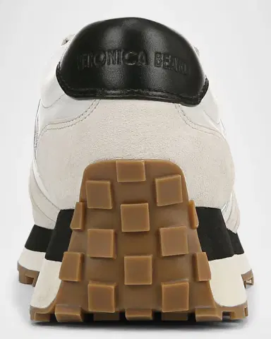 Veronica Beard Valentina Mixed Leather Retro Sneakers | Thumbnail 4 Veronica Beard Valentina Mixed Leather Retro Sneakers | Thumbnail 4