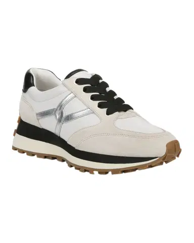 Veronica Beard Valentina Mixed Leather Retro Sneakers | Thumbnail 1 Veronica Beard Valentina Mixed Leather Retro Sneakers | Thumbnail 1