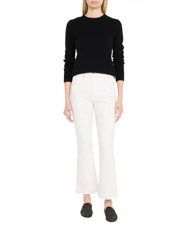 Veronica Beard Carson High-Rise Ankle Flare Jeans