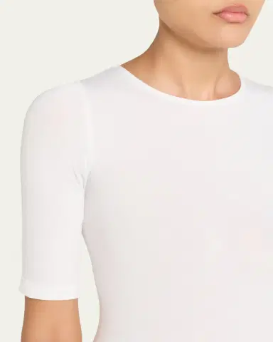 Wolford Bahamas Short-Sleeve Crewneck Bodysuit | Thumbnail 5 Wolford Bahamas Short-Sleeve Crewneck Bodysuit | Thumbnail 5