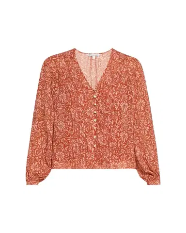 Veronica Beard Calvin Printed Long-Sleeve Blouse | Thumbnail 1