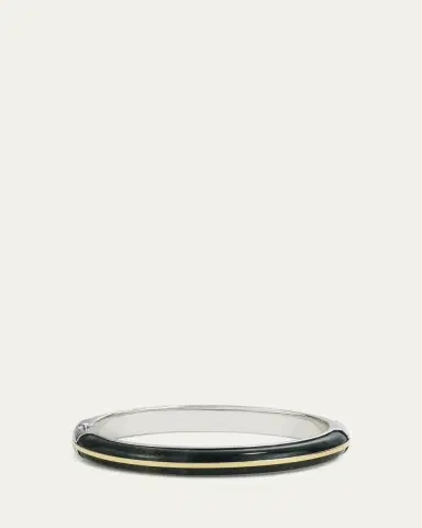 By Pariah Essential Stacking Cuff Bracelet, Moss Agate | Thumbnail 2